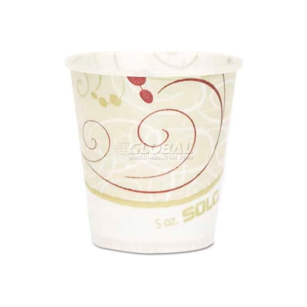 Solo SOLO Paper Water Cups, Waxed, 5 oz., 30 Bags of 100/Carton R53SYM - main